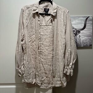 Jones & co long sleeve button down shirt. XXL